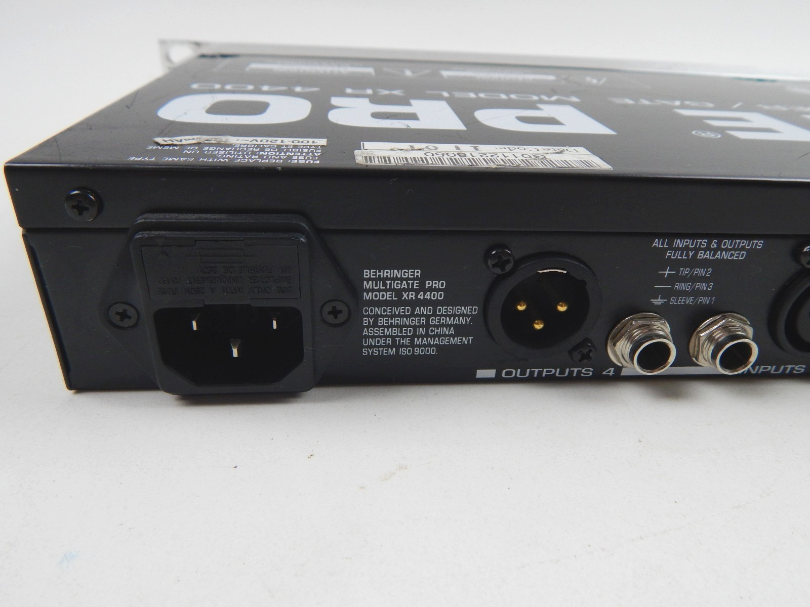 Behringer Multigate Pro XR4400 Audio Interactive Quad Expander / Gate TESTED A