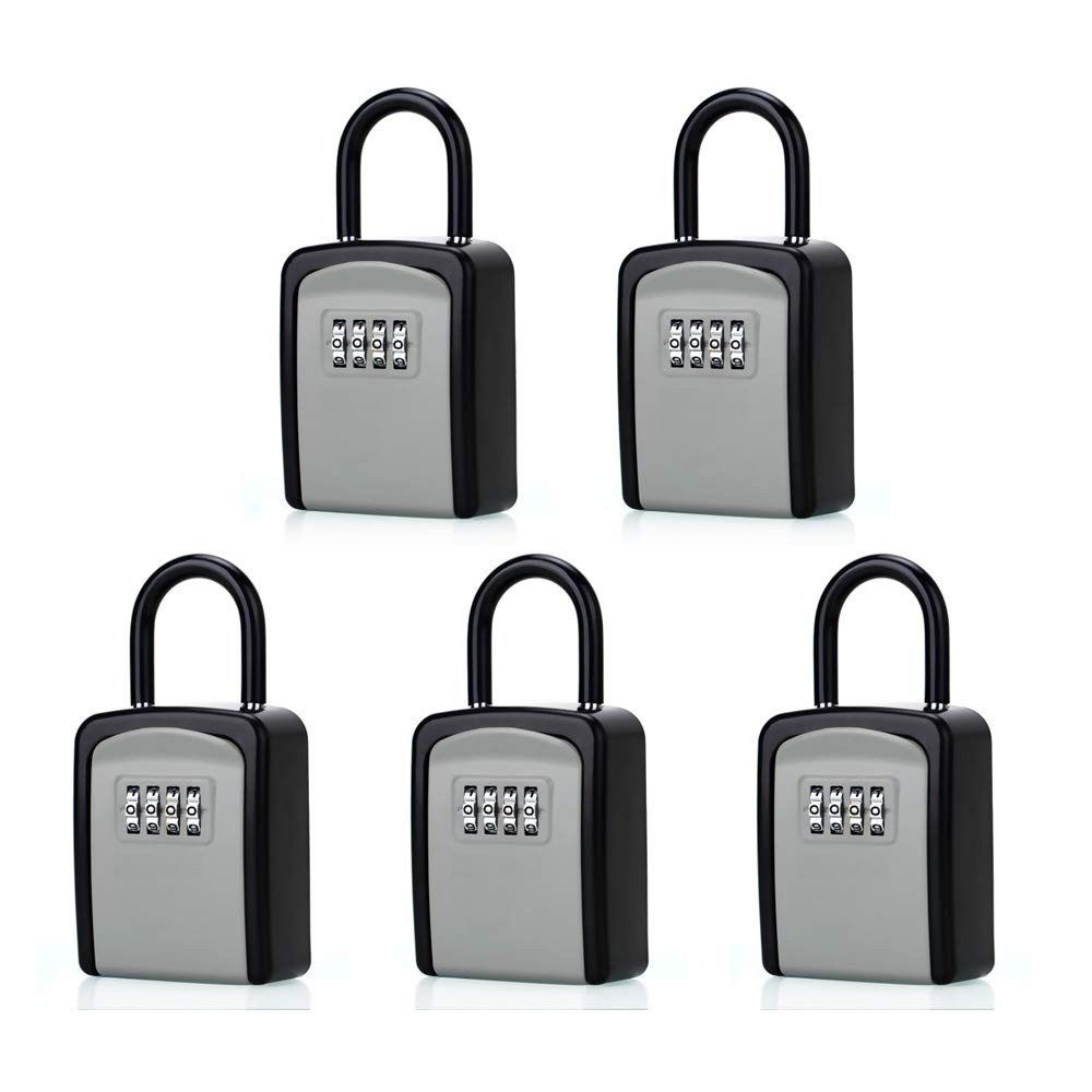 Key Lock Box, Combination Lock Box with Code for House Key Storage, Combo Doo...