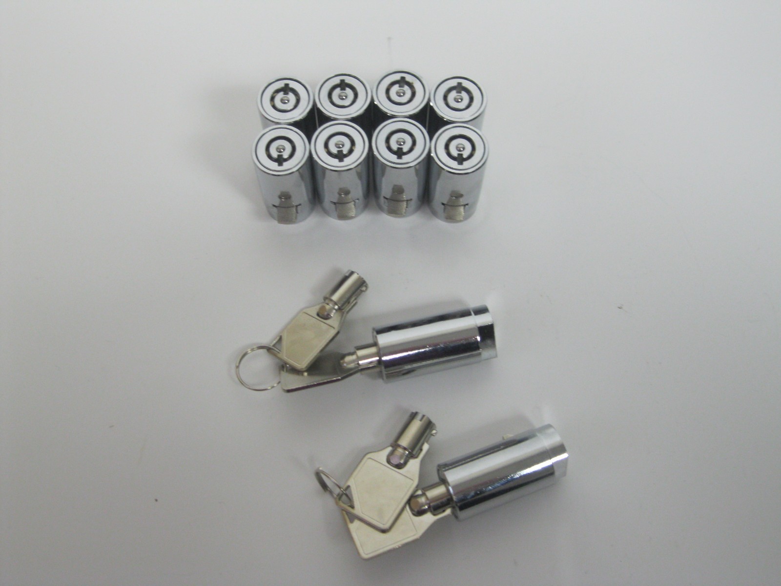 10 Ace Style Cylinder Locks with 4 Keys Soda Snack Vending T handle Keyed Alike