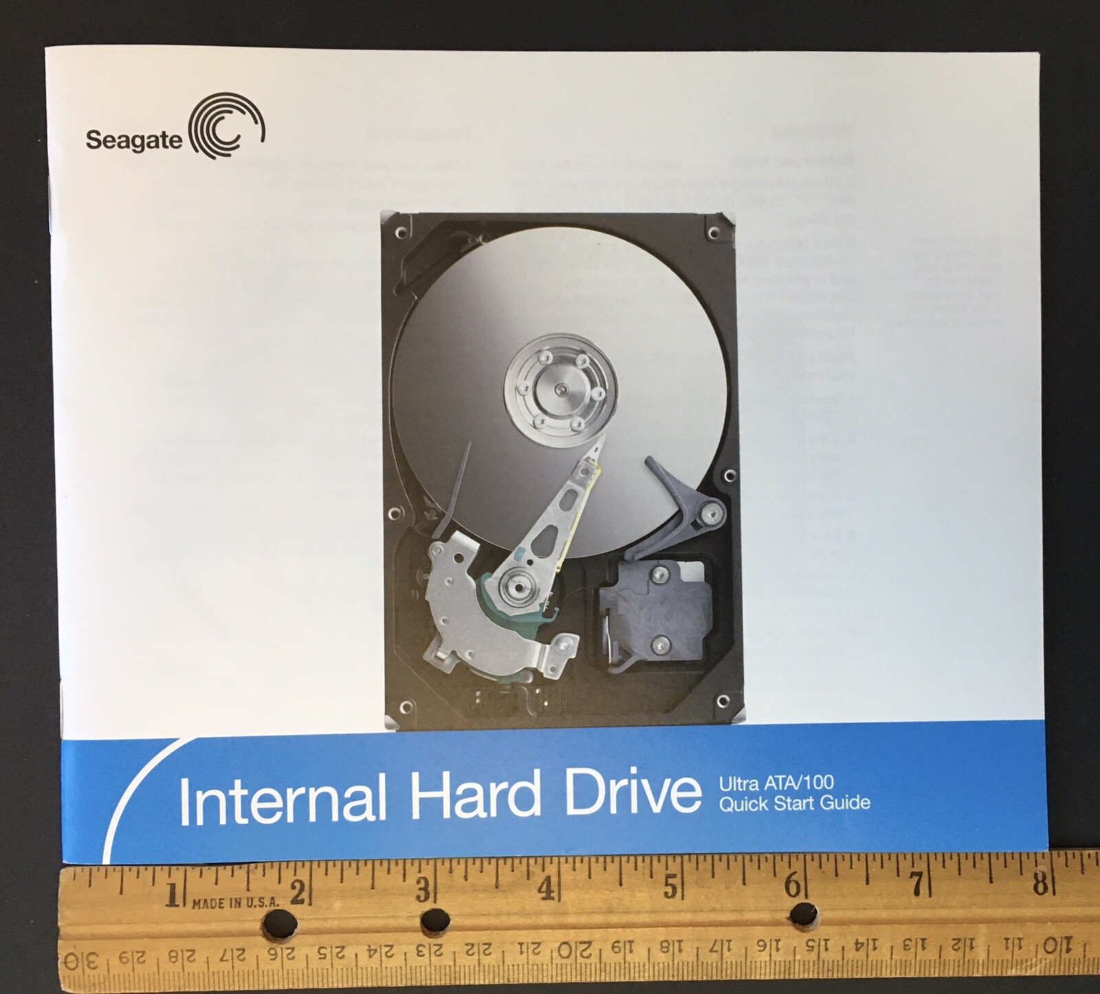 Seagate Internal Hard Drive Quick Start Guide (Manual Only) Ultra ATA/100 2004
