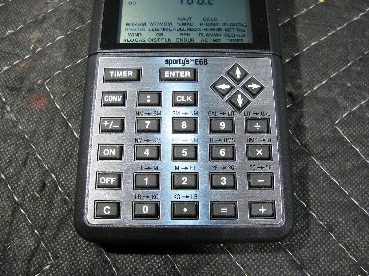 Sportys E6B Electronic Flight Computer With Soft Case And Manual