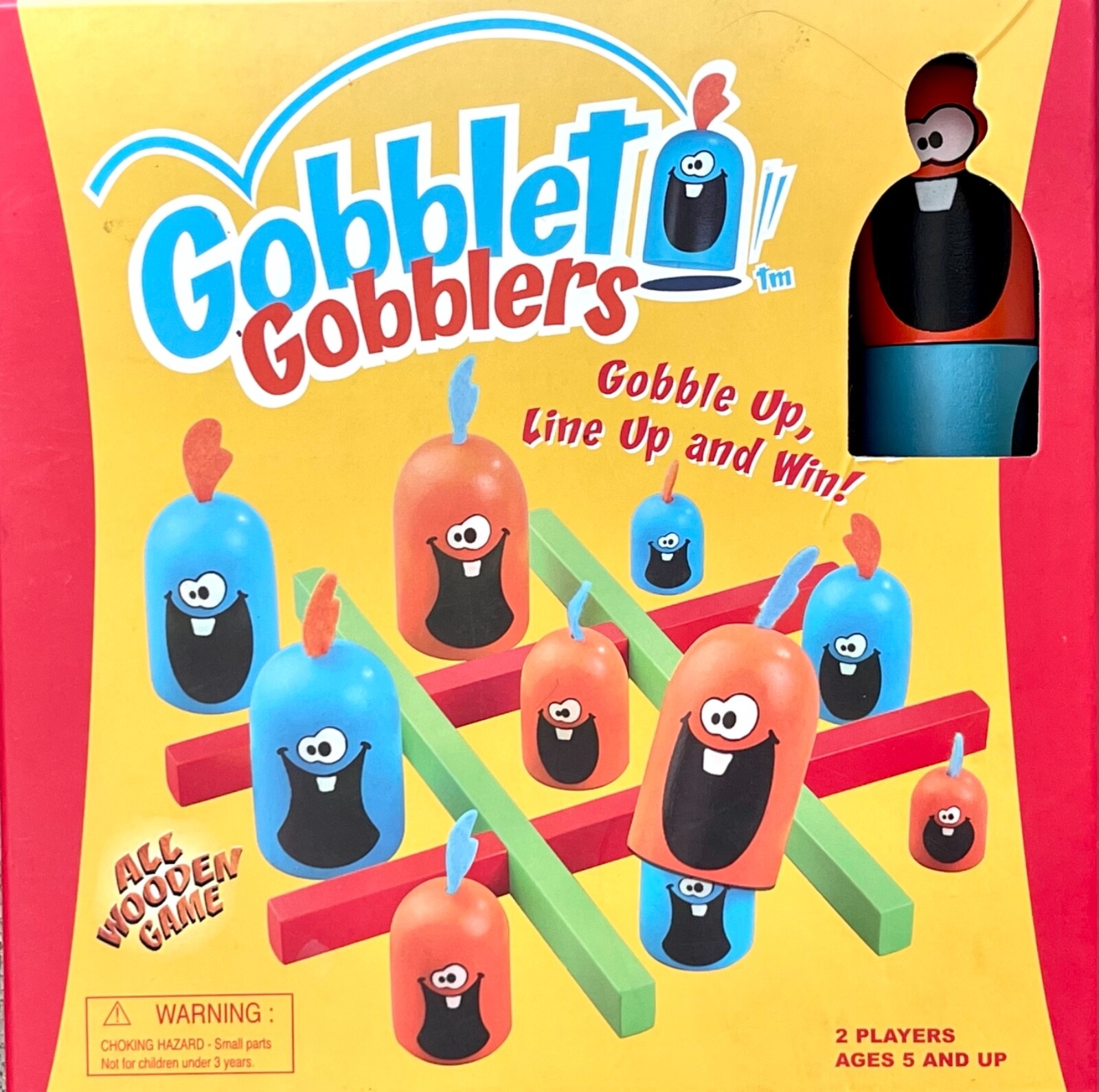 Gobblet Gobblers Game Individual Replacement Pieces and Parts Wood Tic Tac Toe