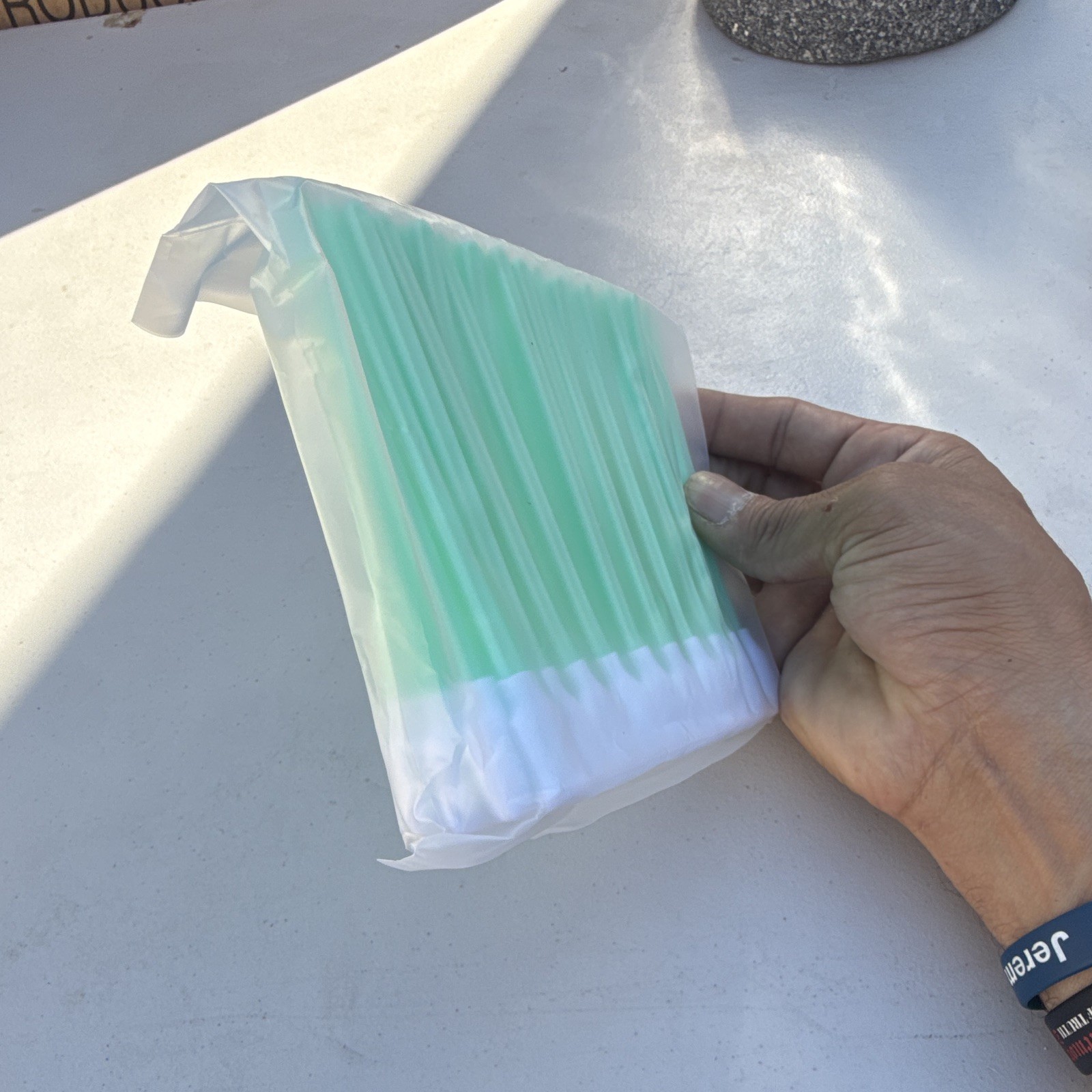 50 Micro Applicators Green Disposable Tips Foam Tip Swabs