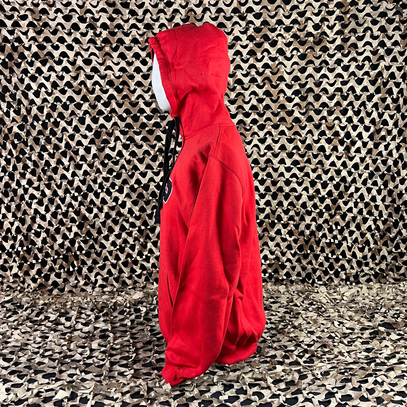 NEW SP Logo Pull Over Hooded Sweatshirt - Red - Medium