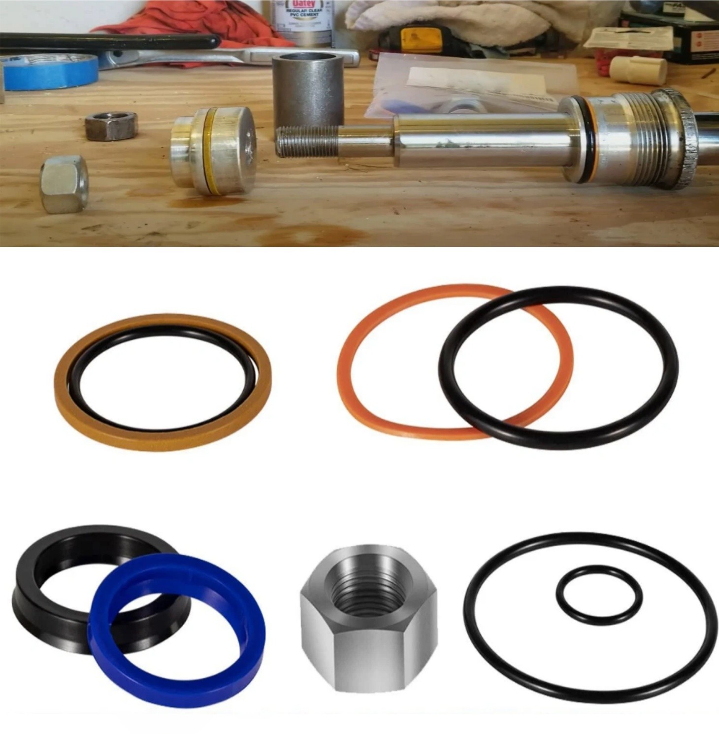6803329 Hydraulic Lift Cylinder Seal Kit for Bobcat 742 743 753 444 500 520 642