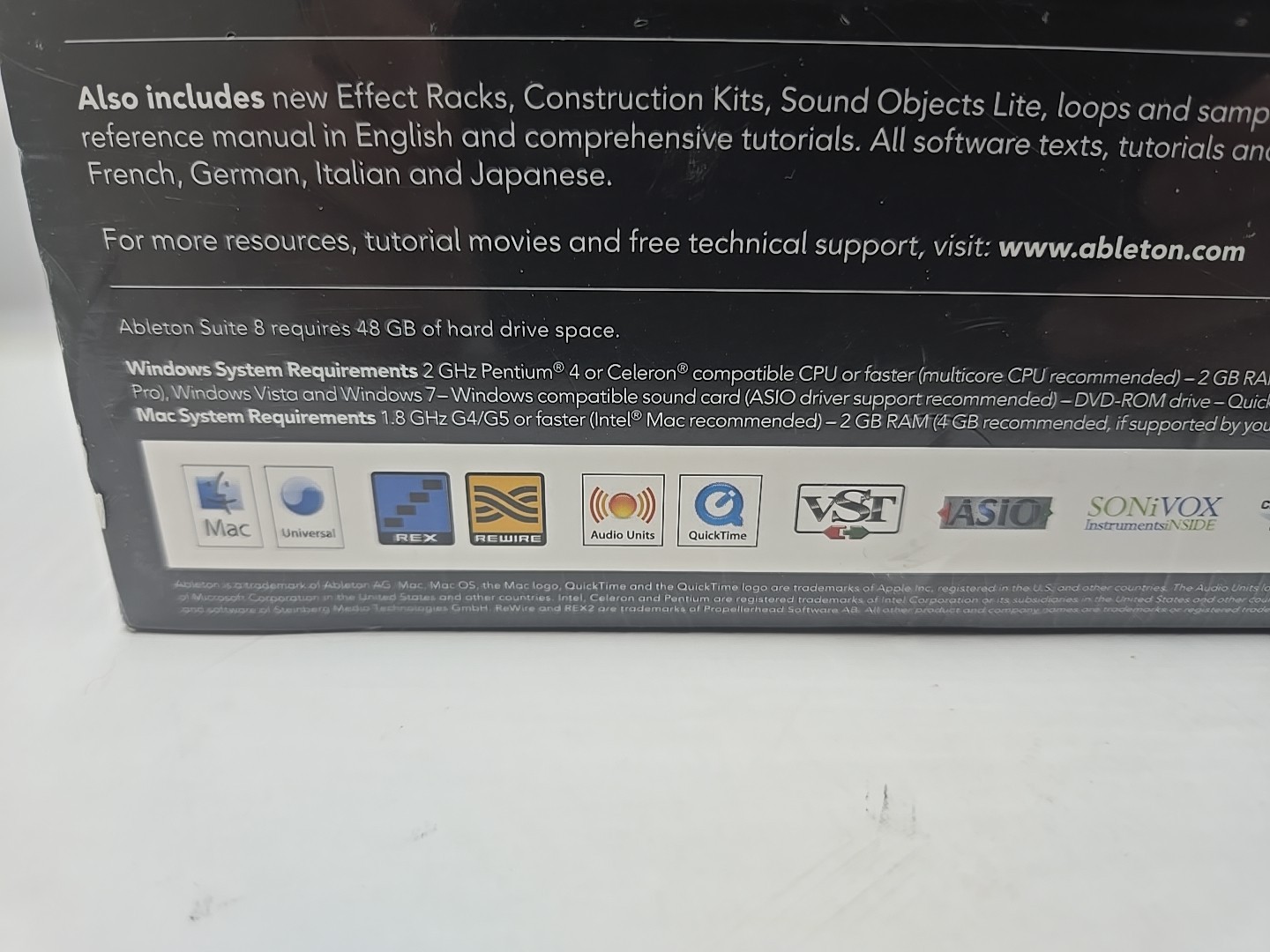 Ableton Suite 8 Live 8 Full Version OS Windows Sealed Free Shipping G1N