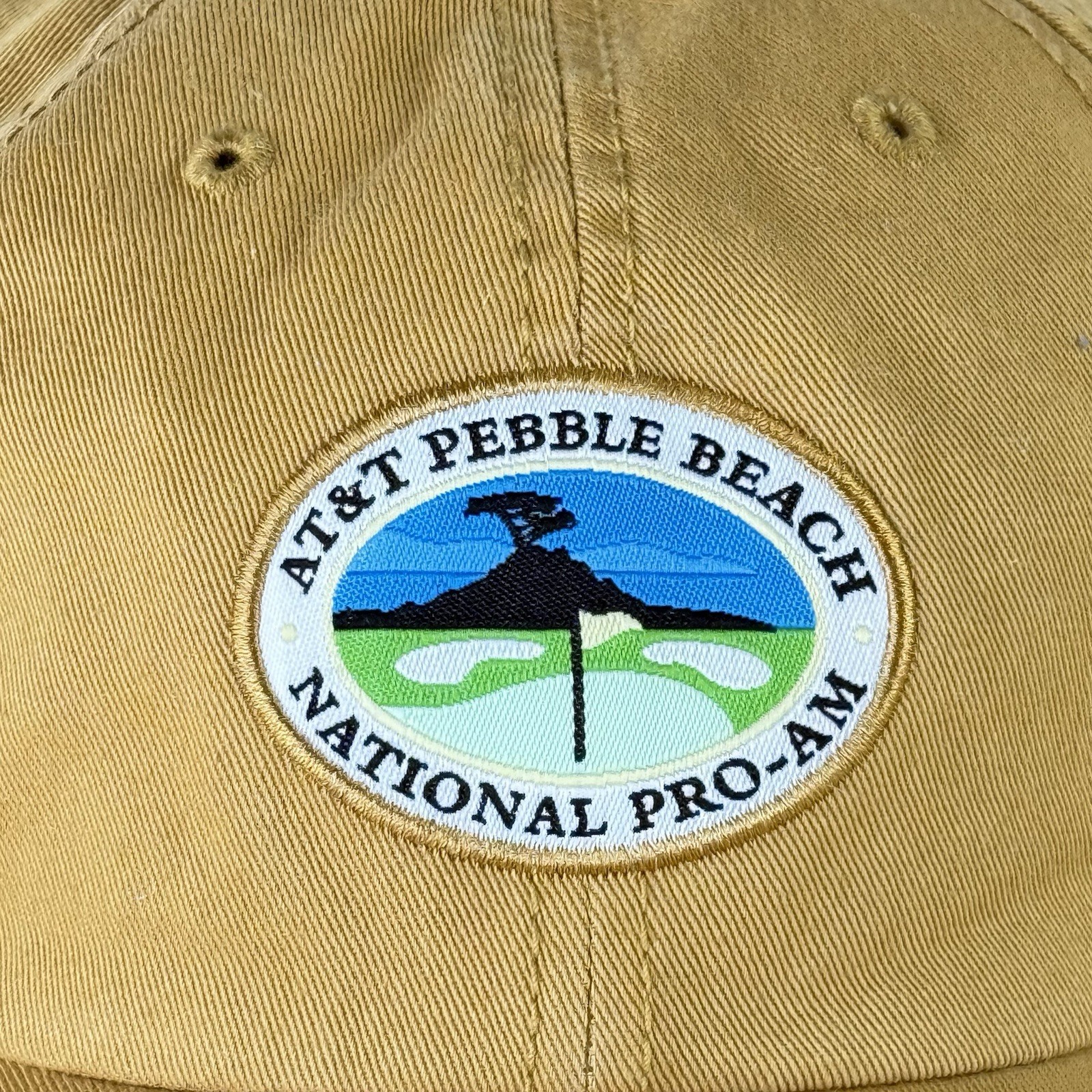AT&T Pebble Beach National Pro-Am Adjustable Golf Cap - Gold