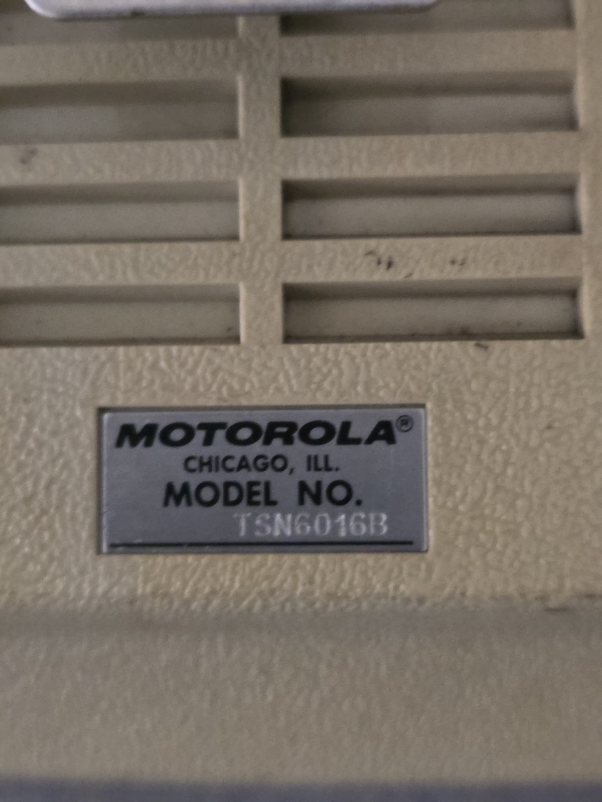 Vintage Motorola Speaker Model TSN6016B External