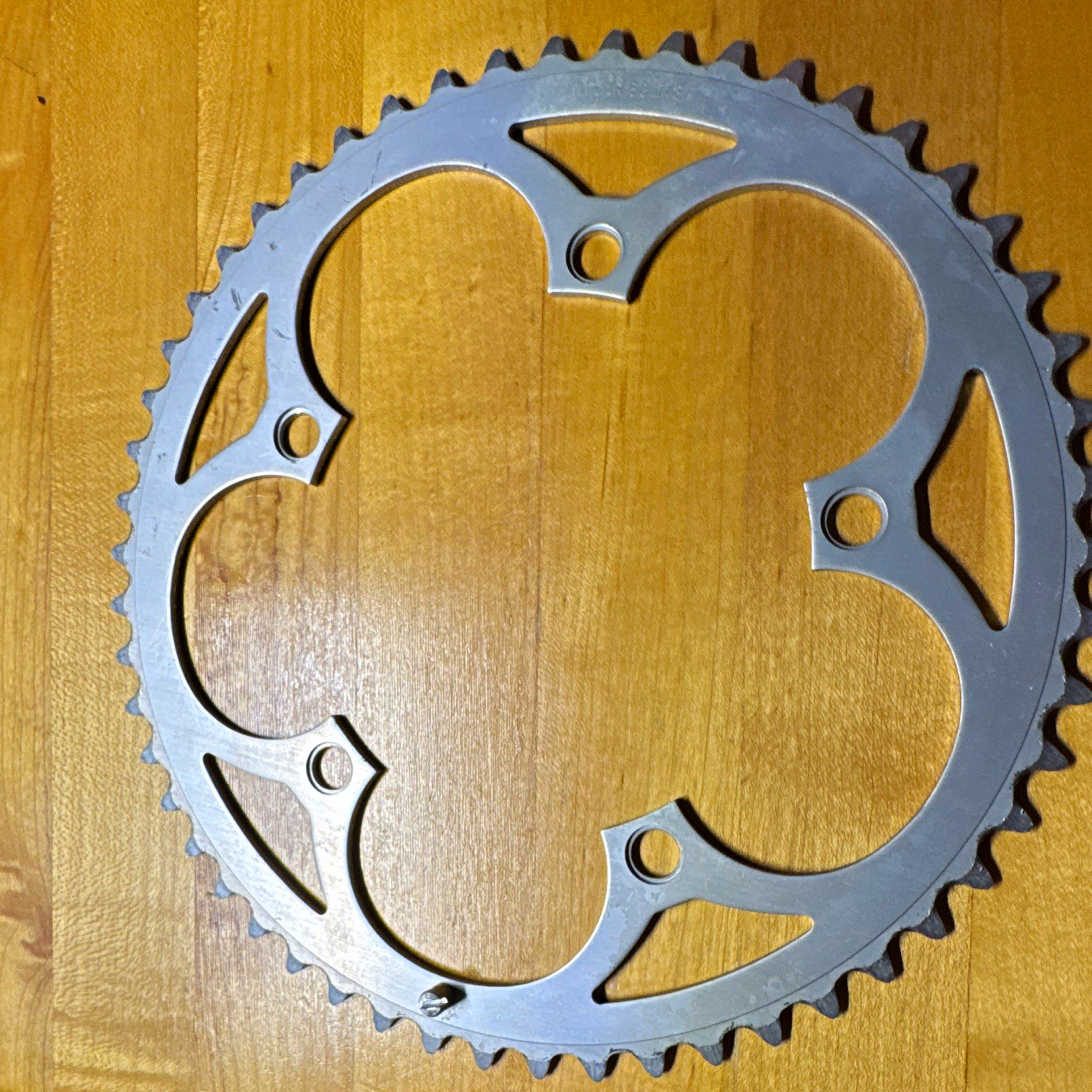 Suntour Cyclone 53T Road Bike Chainring Silver Aluminum 5-Bolt 144mm BCD