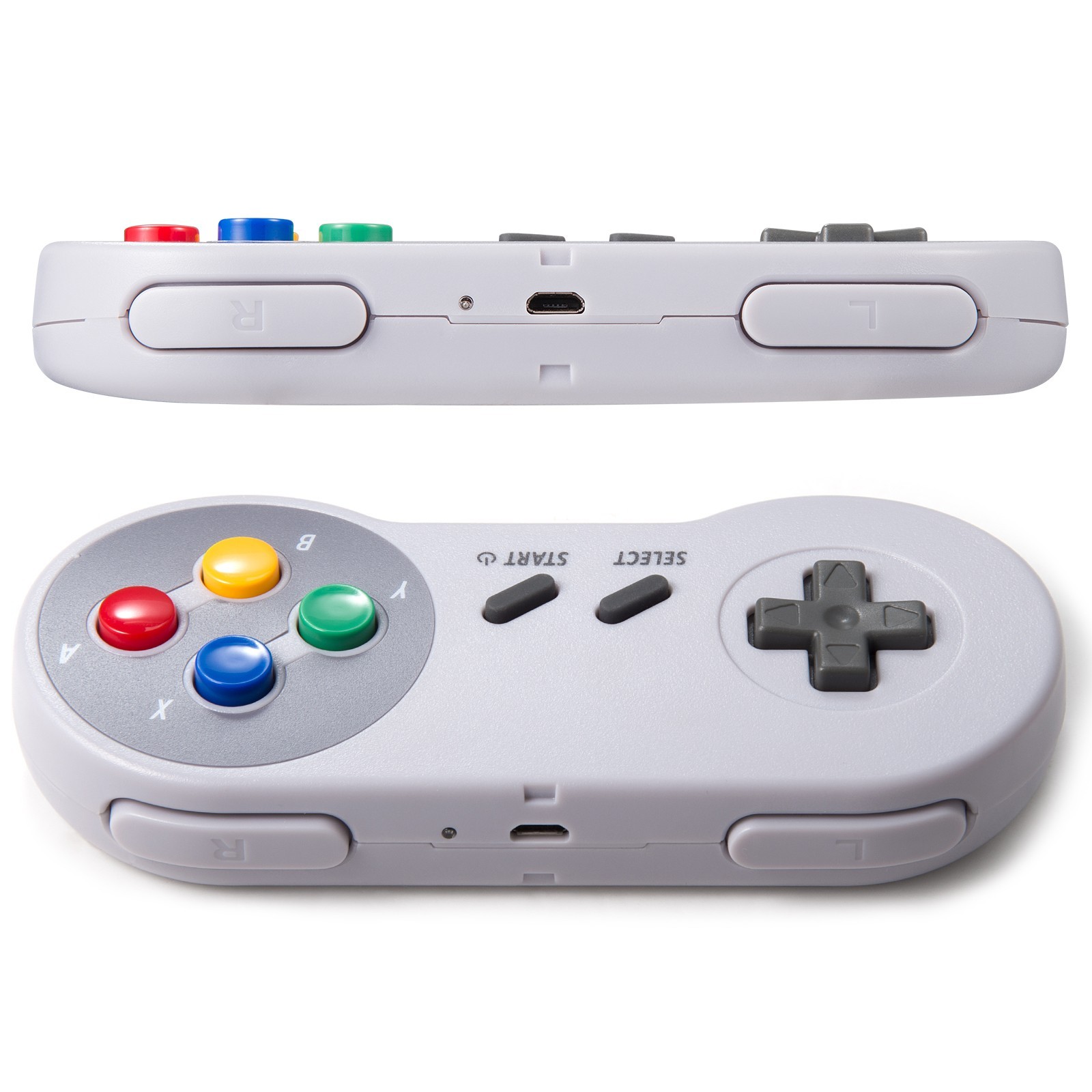 2 Packs Wireless SNES Console Controller 2.4G Game Pad Joypad for SNES PC RasPi