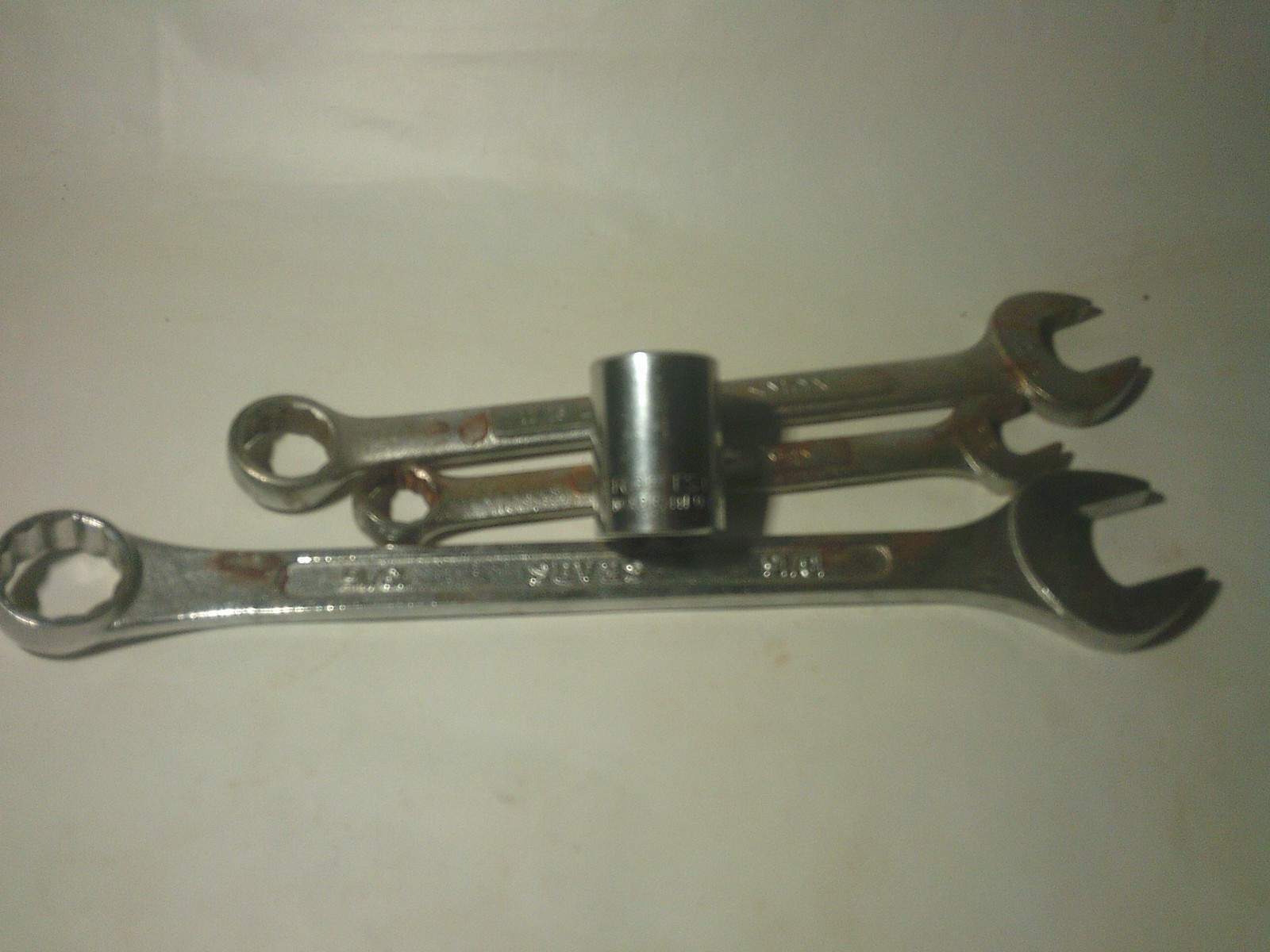 2 craftsman wrenches open & closed end 11/16 1/2 +one sears wrench &socket 13/16