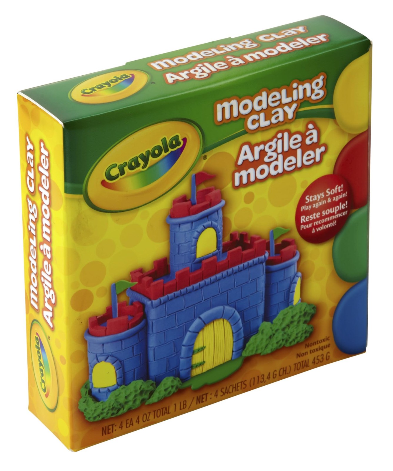 3PACK Crayola Modeling Clay, 4 Classic Colors (16 oz),