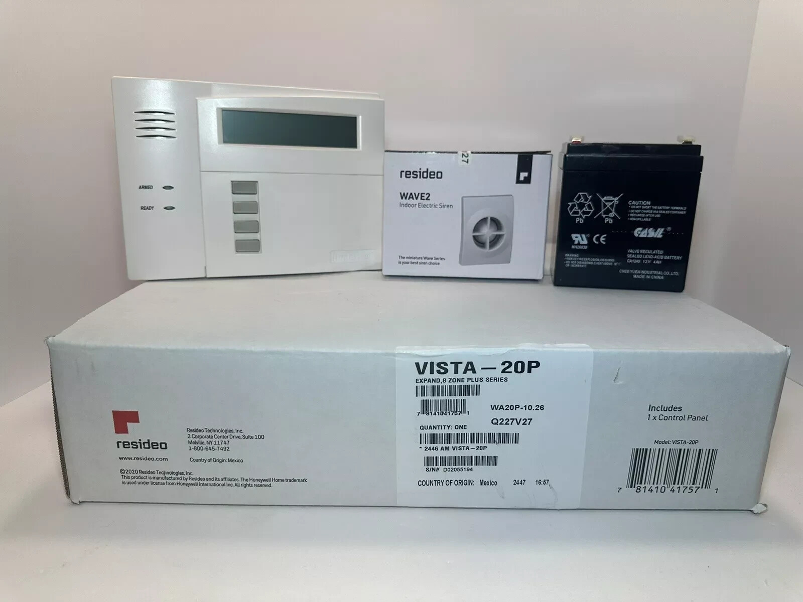 Honeywell-resideo Vista 20P  V. 10.26 6160, Wave2, 6160, Warning Stickers-New