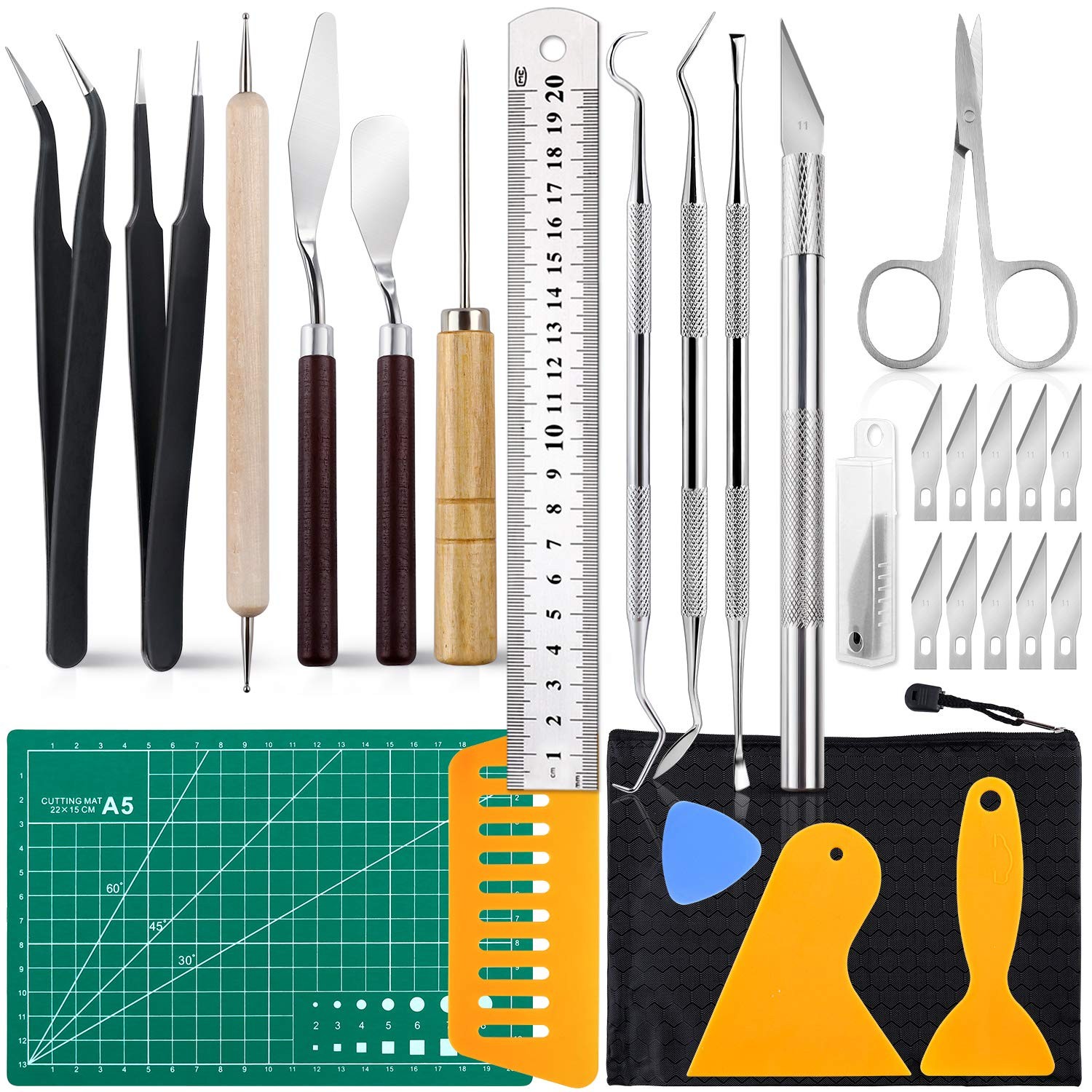 28 PCS Precision Craft Tools Set Vinyl #16873, 28pcs Scrapbooking