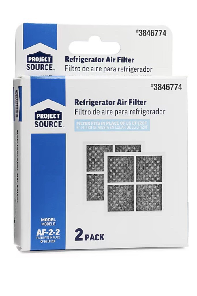 Project Source Af-2-2 Refrigerator Air Filter 2-Pack Fits LG LT120F