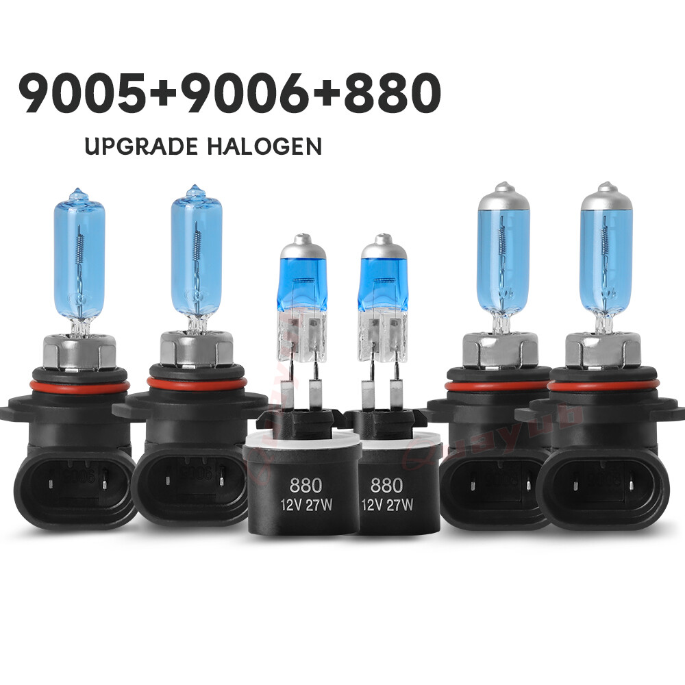 For Corvette C5 97-04 -4200K Halogen Headlight Hi Low Beam Fog Light Bulbs Combo