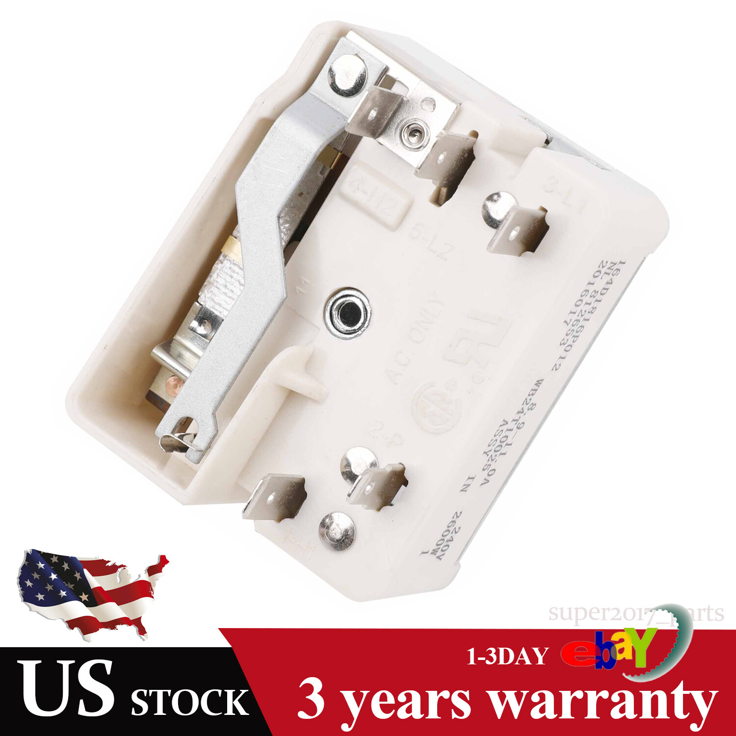 Range Burner Infinite Control Switch for Whirlpool 164D1816P012 812653 8.9-11A
