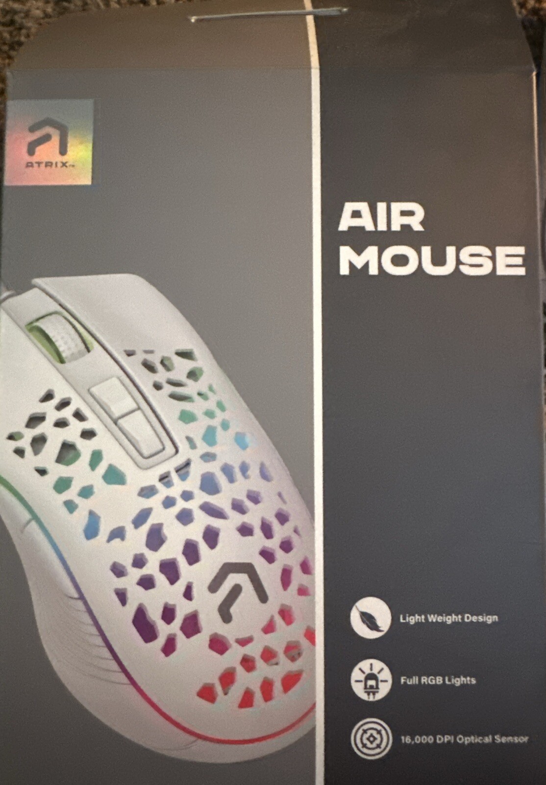 RGB Wired ATRIX Air Gaming Mouse 16,000 DPI