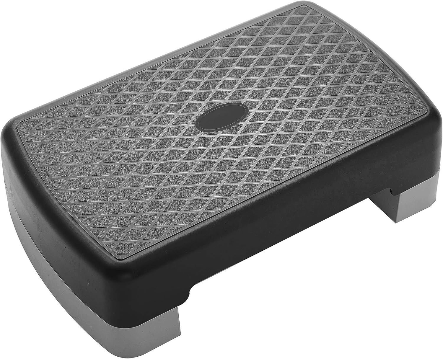 Adjustable 18" Aerobic Step Platform with 2 Risers for Versatile Workouts