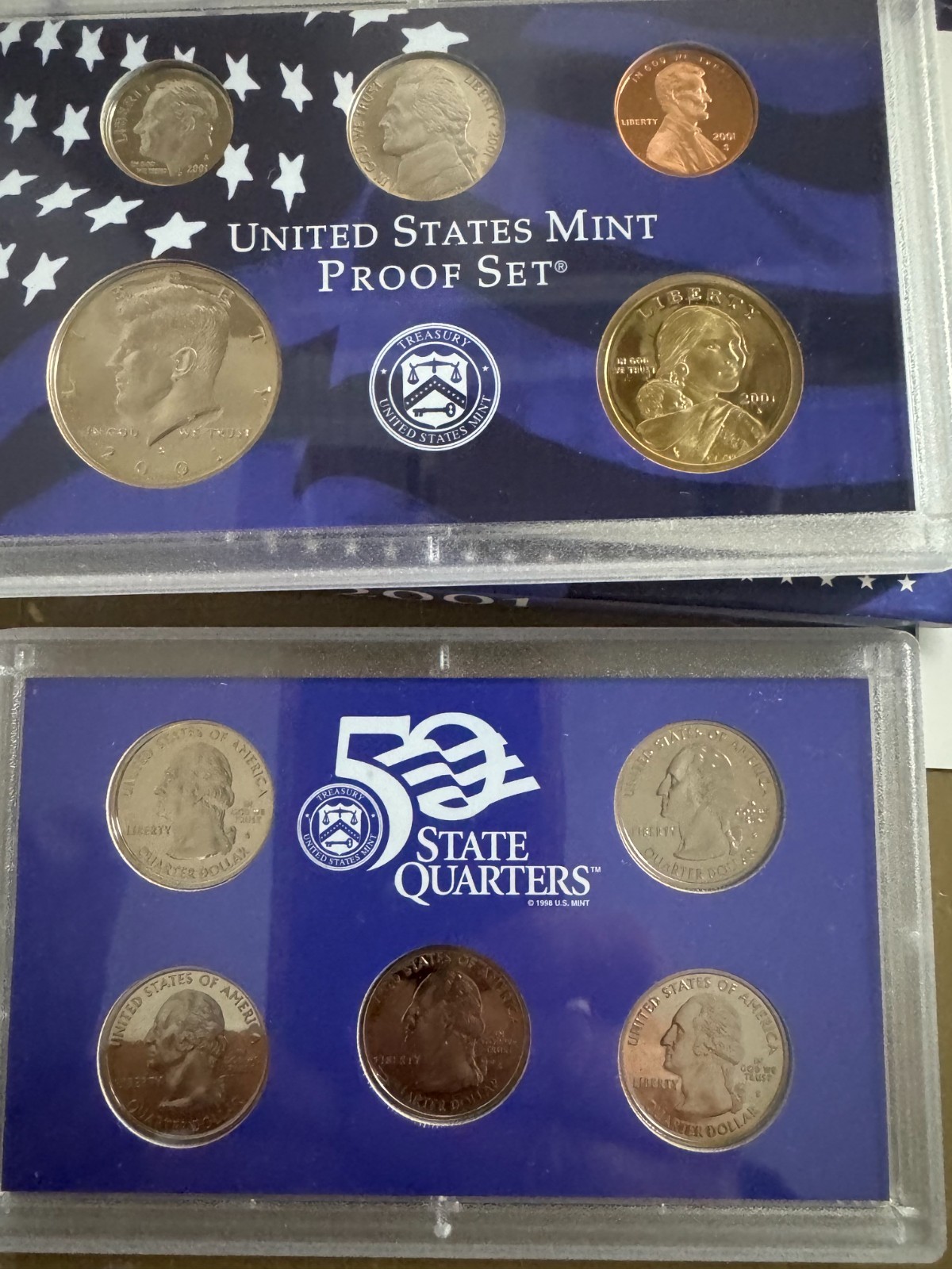 2001 US Proof Set with Box and COA