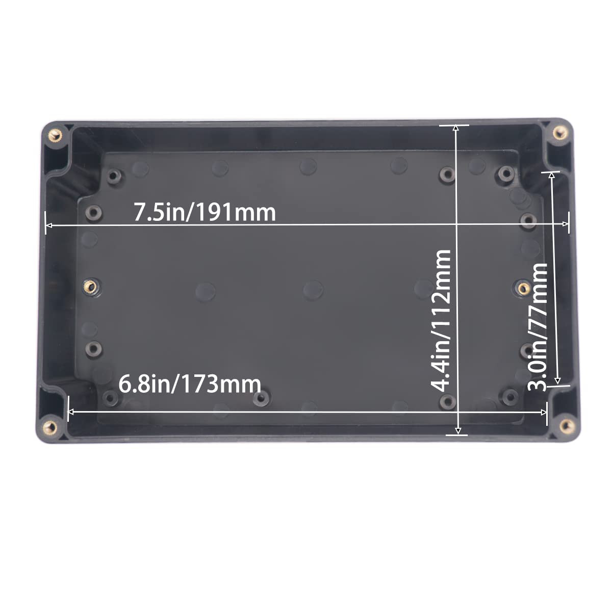Watertight Junction Box, IP67 Waterproof Project Box Durable ABS Plastic Electr