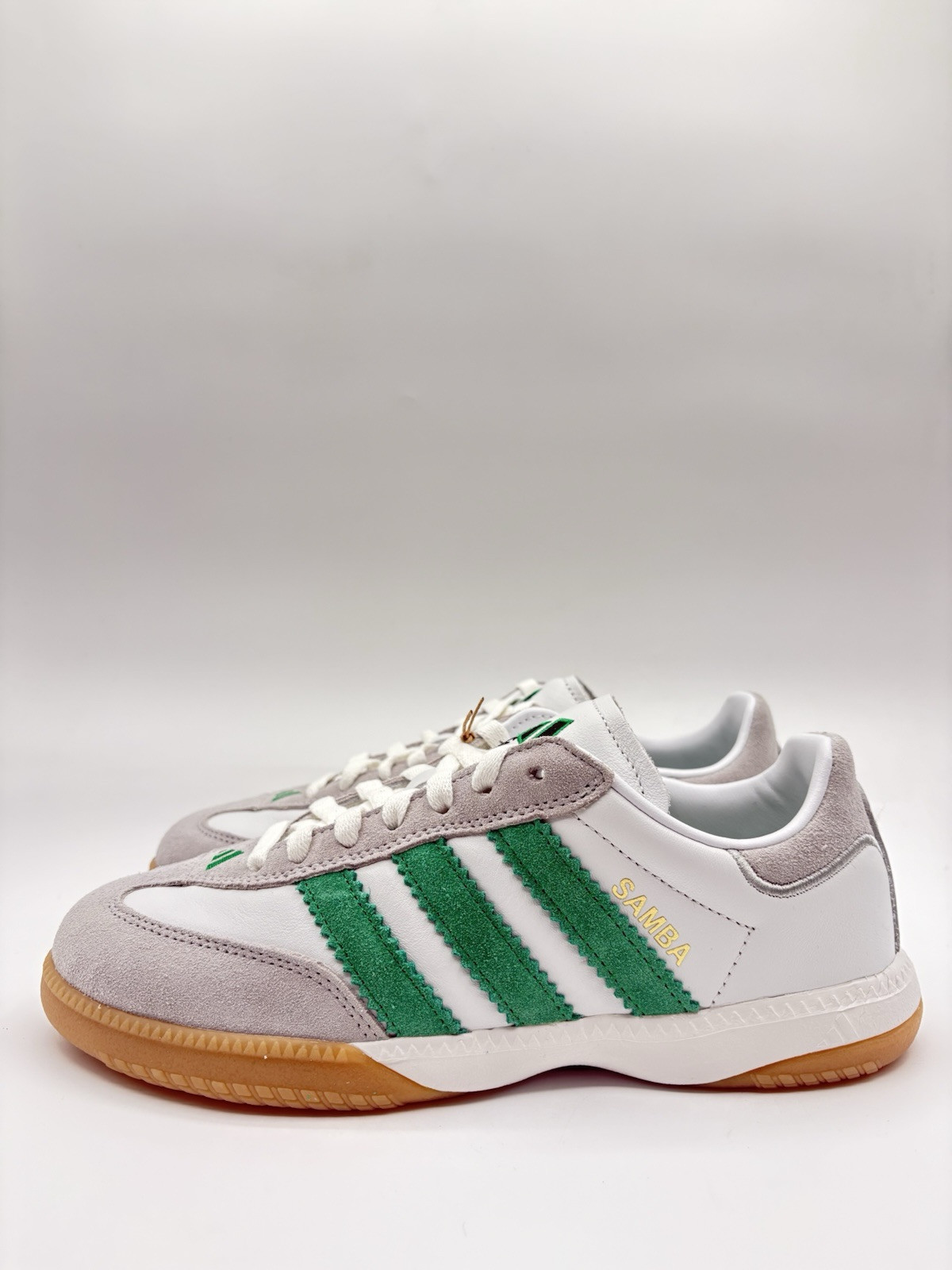 Adidas Men's Samba MN Originals Sizes 4-13 White/Green |ID3922|
