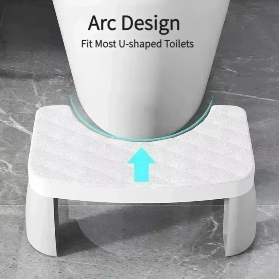 Non-slip Toilet Step Stool Squatty-Potty Bathroom Squat Chairs Furniture