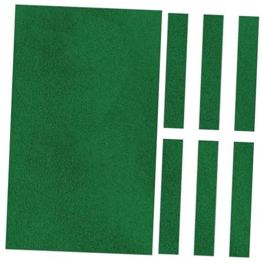 Pool Table Cloth Replacement—Billiard Felt with 6 Rail Strips—Pre 7ft Green