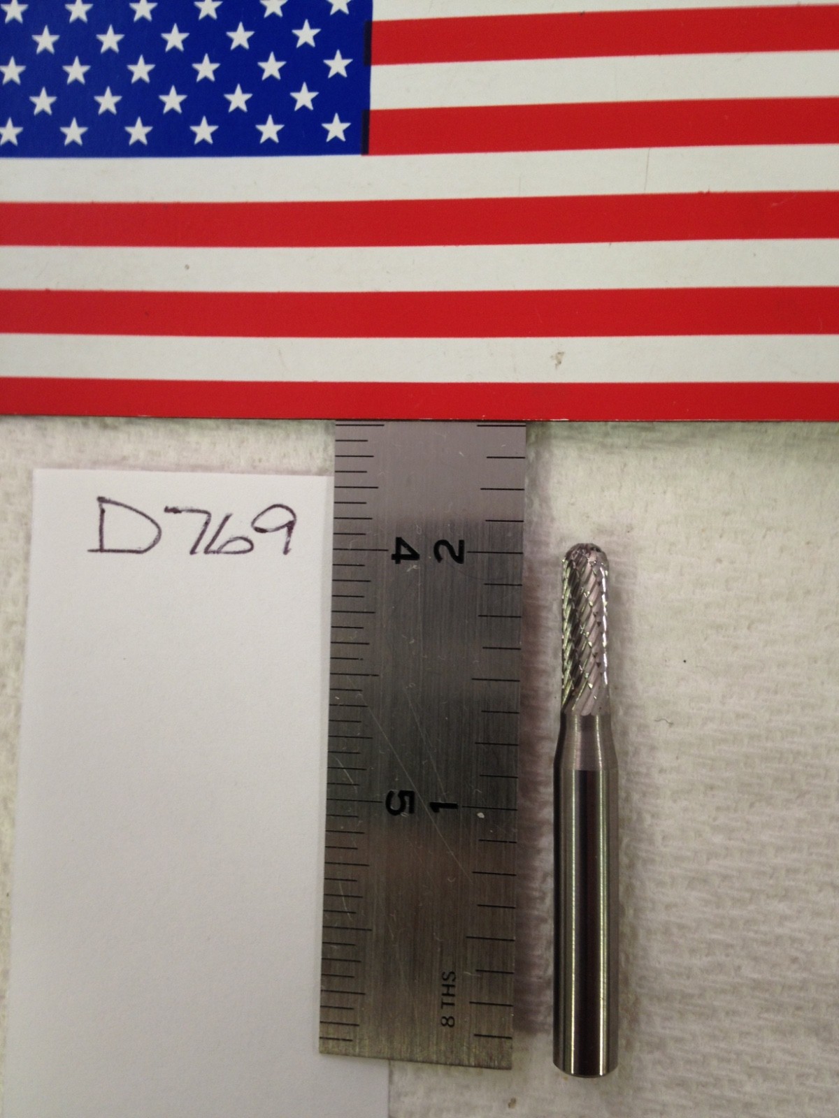 1 NEW FALCON / SGS 1/4" SHANK CARBIDE BURR SC-14 DOUBLE CUT 5/8" LOC (D769)