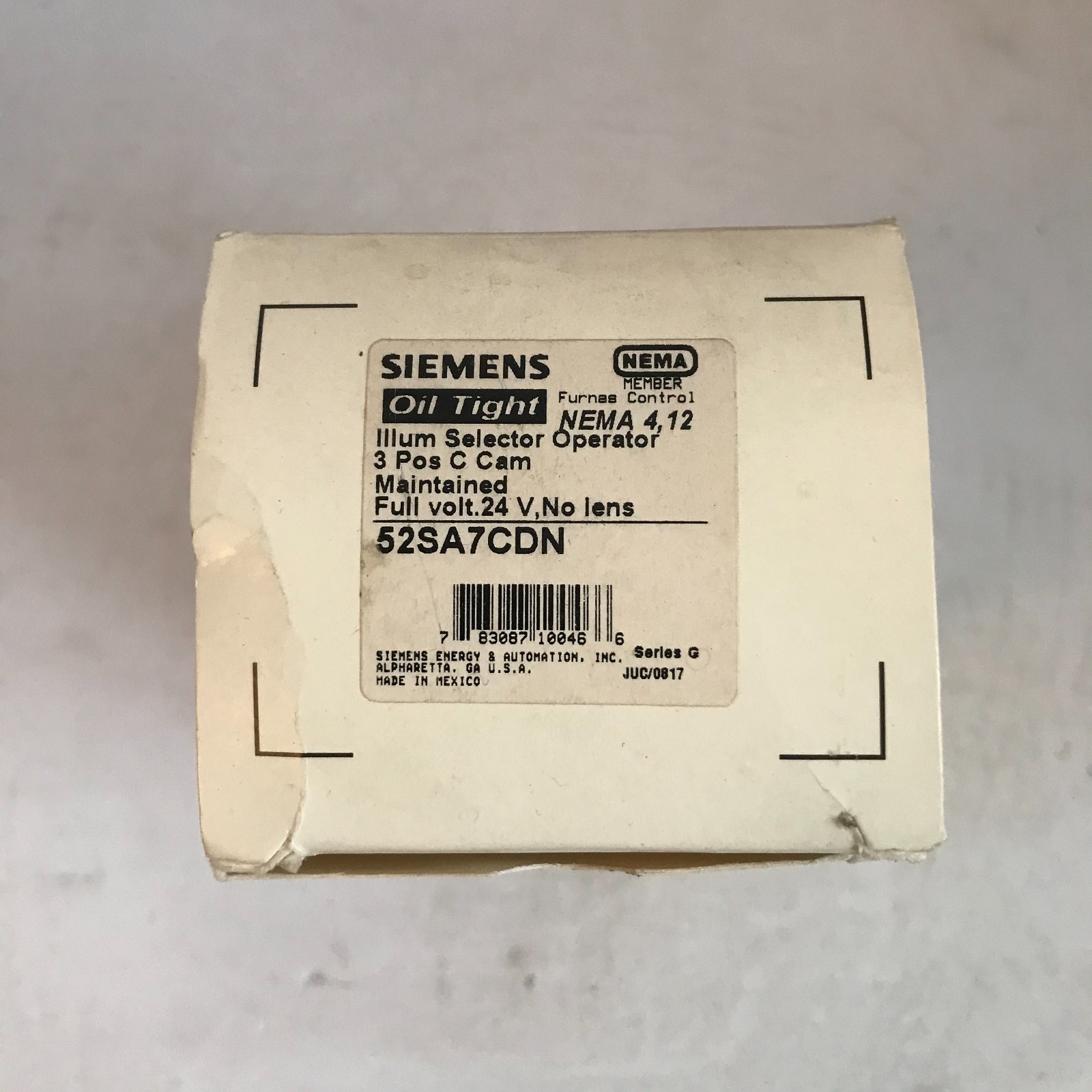 Siemens Illum Selector Operator 52SA7CDN (new in box)
