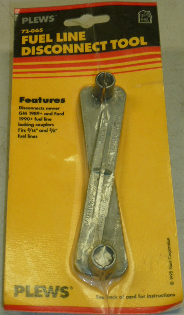 NOS! PLEWS FUEL LINE DISCONNECT TOOL, No. 72-065