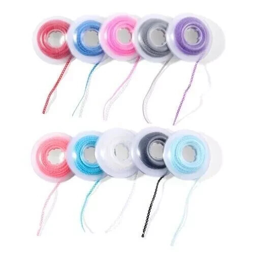 10Rolls Dental Orthodontic Elastic Power Chain Rubber Bands Ligature Chain Short