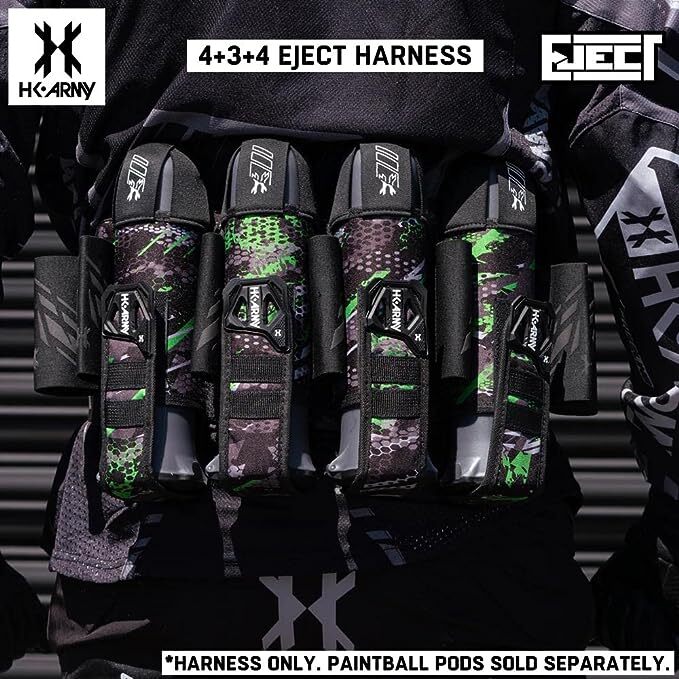 HK Army 4+3 Eject Paintball Harness Pod Pack - Electric