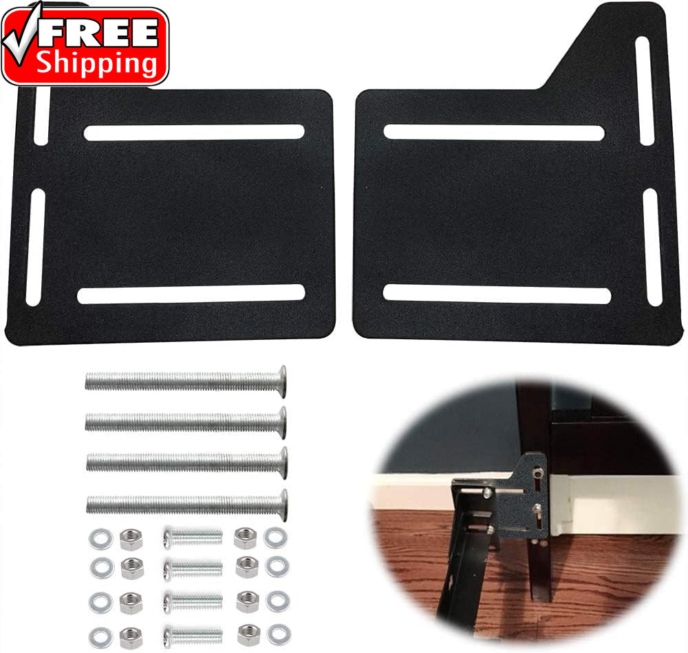 2 Pcs Bed Frame Brackets Adapter for Headboard Extra, Heavy Duty Bed Modificatio