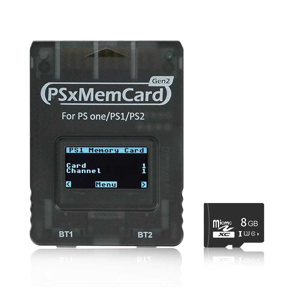 PSxMemCard Gen2 Memory Card for PS1 & PS2 Save Storage (2026 Upgrade)
