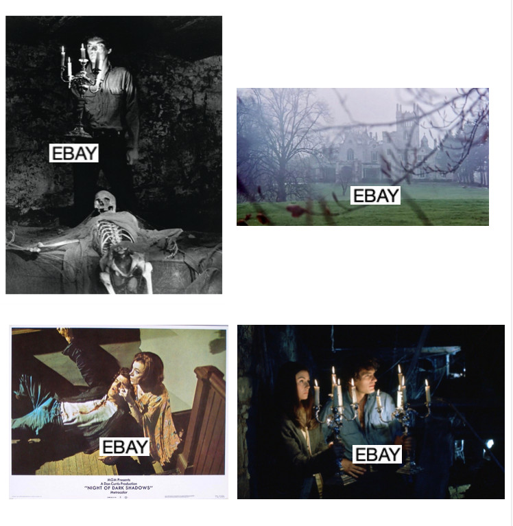 NIGHT OF DARK SHADOWS 1971 MOVIE PHOTO LOT (4) HORROR DAVID SELBY KATE JACKSON