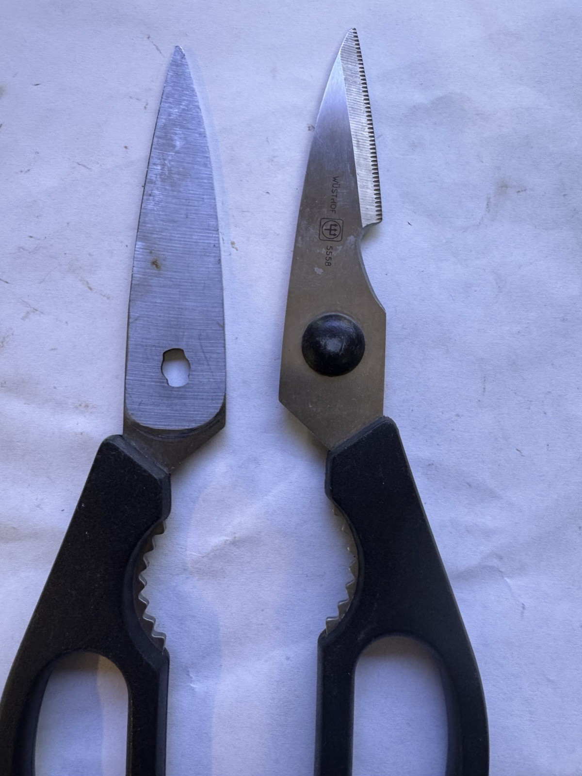 Wusthof Come Apart Kitchen Shears Scissors 5558 Black