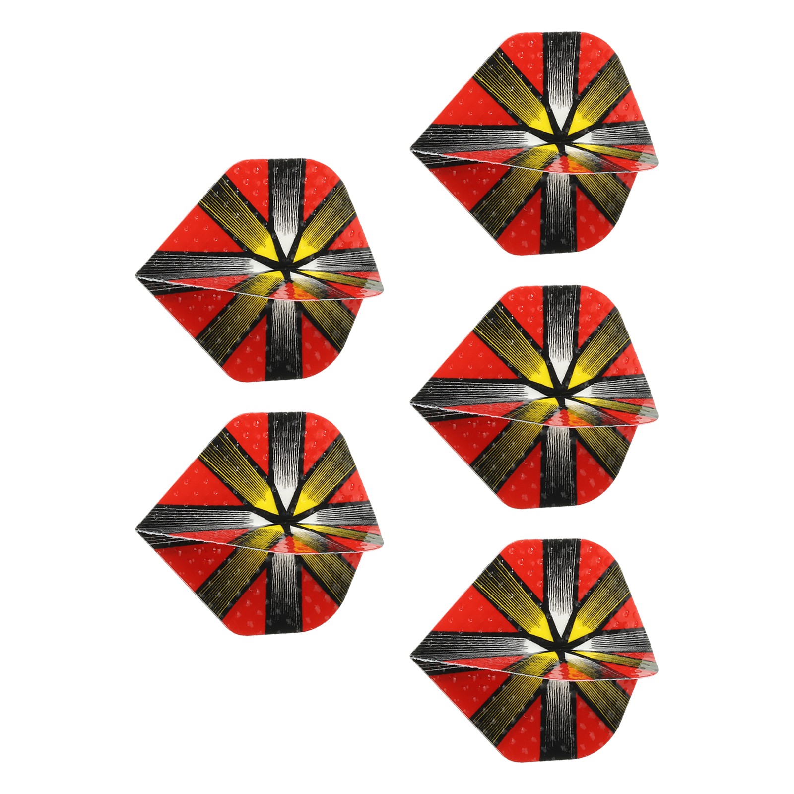 5Pcs Dart Shaft Rings,Aluminum Foil Unique Design Dart Red Yellow Silver Tone