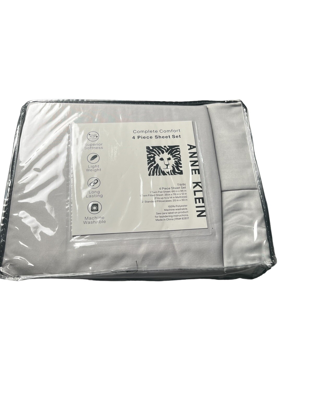 Anne Klein 4 piece sheet set