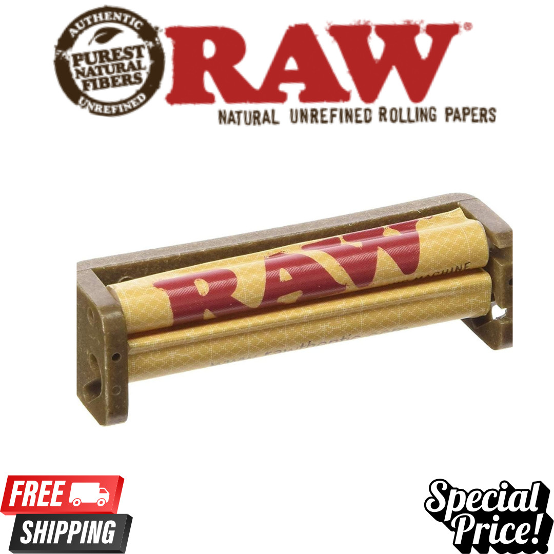 RAW Authentic Composite Plastic Cigarette Rolling Machine 79mm Full Box 12 count