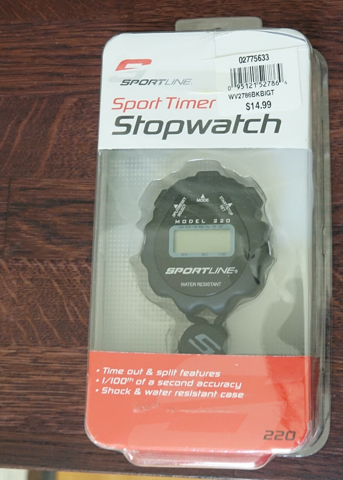 Sportline  220 All-Purpose Sport Timer Stopwatch,black  OPEN BOX READ