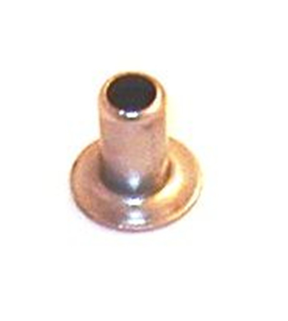 Rivet Crimp Caps for nylon cord Used to hold swivels and hitches on nylon cord.