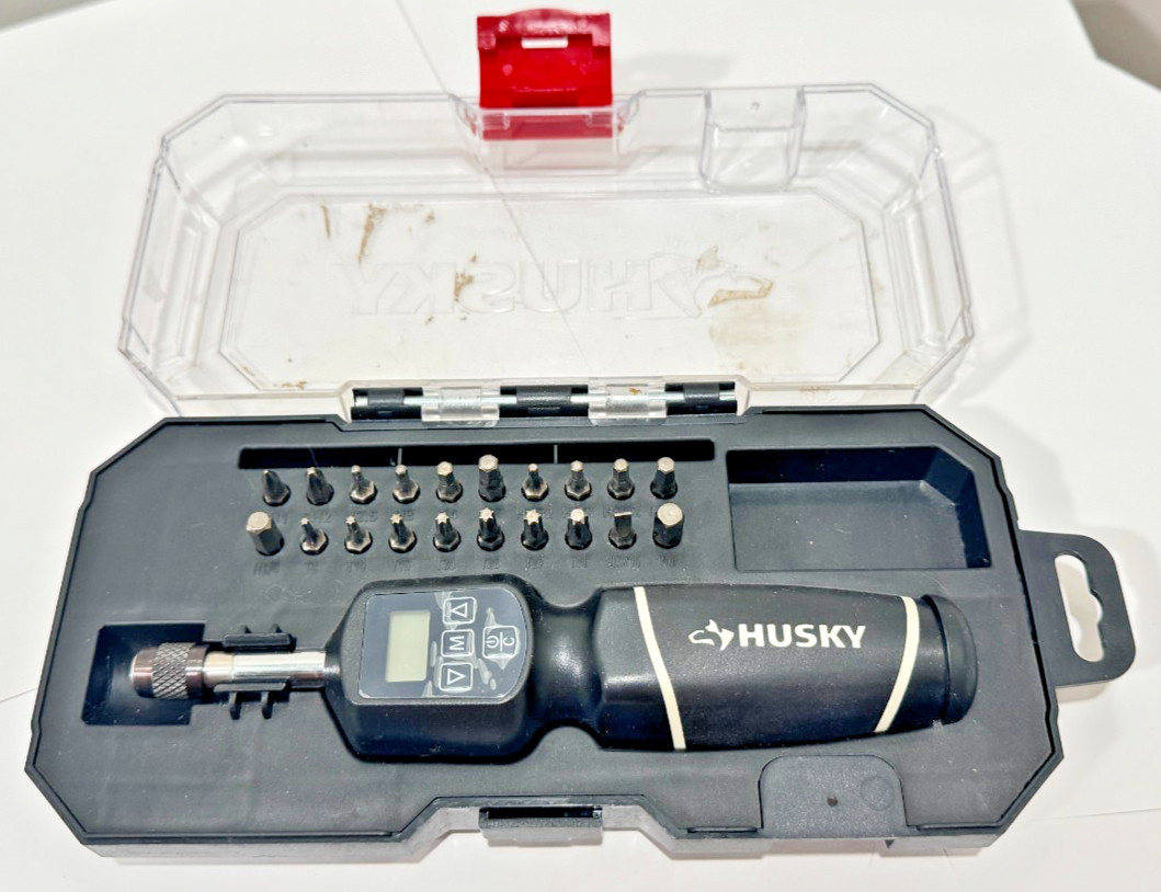 Husky 8-40 in./lbs. 1/4 in. Drive Electronic Torque Screwdriver