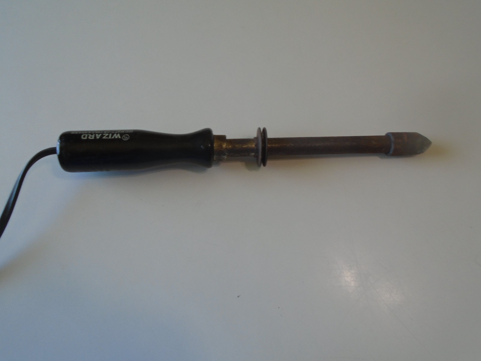 Western Auto Wizard Soldering Iron Wooden Handle 100 Watt 4HR4316 tested works