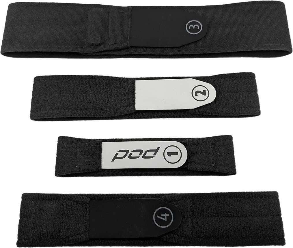POD - Kx 3.0 Strap Set Black Xs/Sm | KX36-BLK-BL-XS/SM