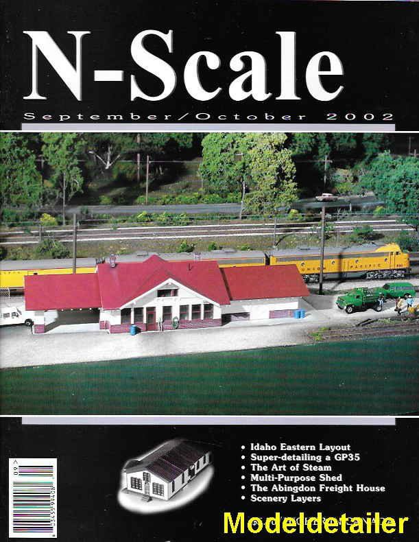 N-Scale Sept.02 Idaho Eastern Layout GP35 Shed Abingdon Freight House Scenery
