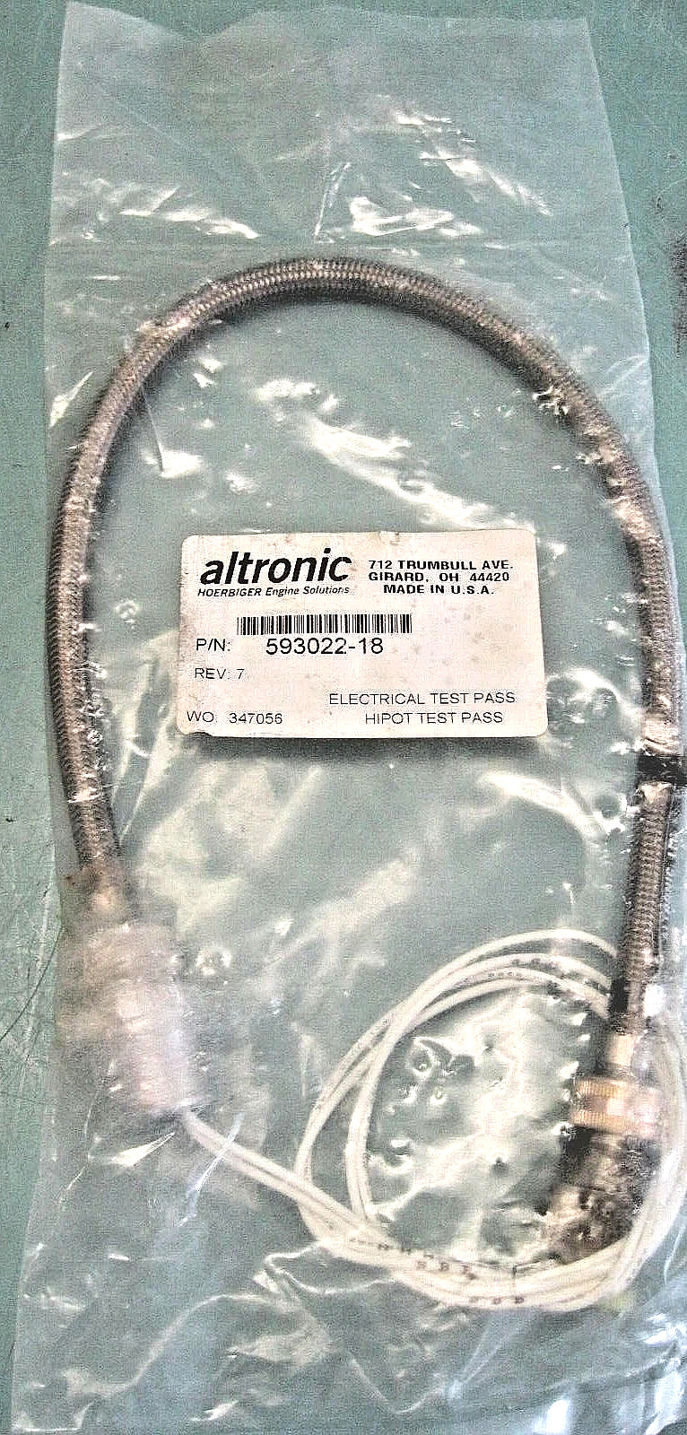 Altronic 593022-18 Cable Assembly