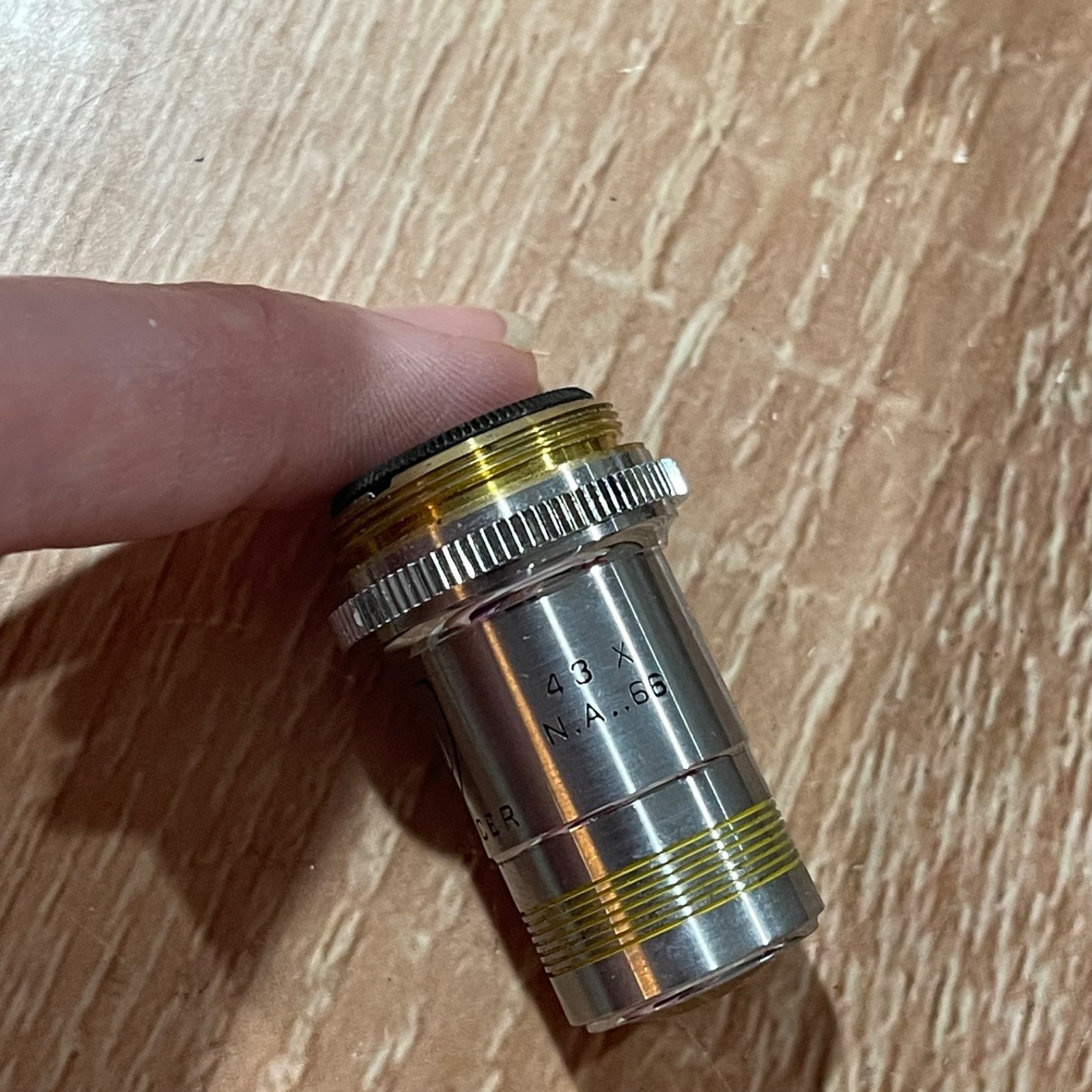 AO Spencer Microscope Objectives Lens - Two Lens - 43X & 10X
