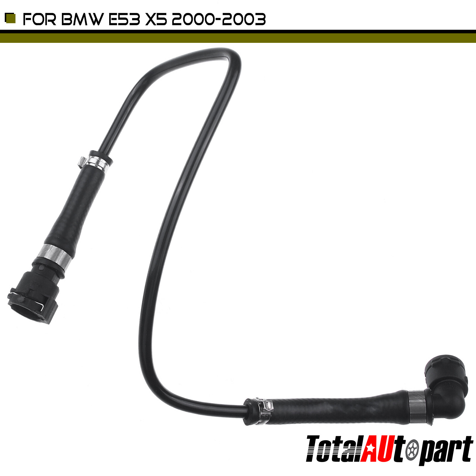 New Coolant Reservoir Hose for BMW X5 E53 2000-2003 V8 4.4L 4.6L AWD Upper Side