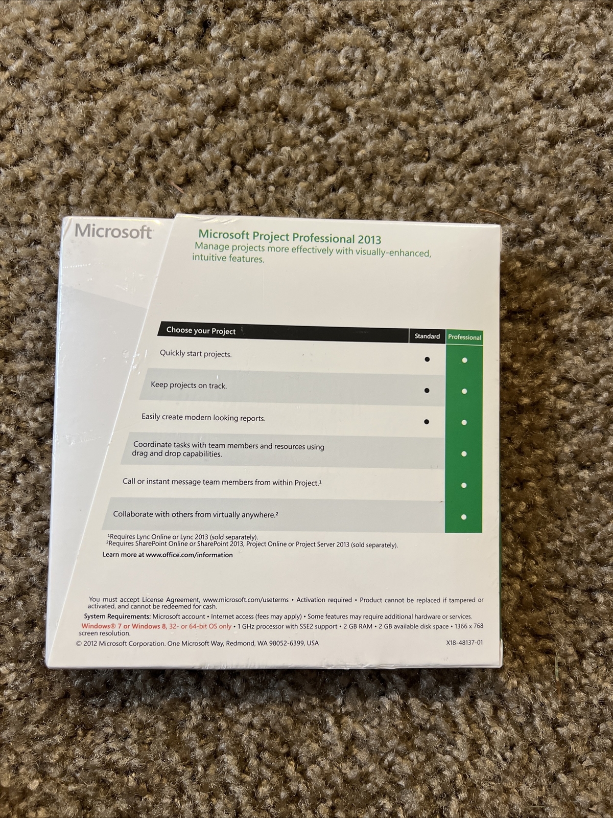 Microsoft Project 2013 Professional WITH DISC 32/64 BIT